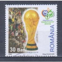 [234] Румыния 2006. Спорт.Футбол.Чемпионат мира. Гашеная марка.