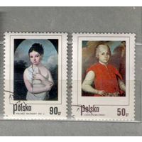 Портреты. 2 марки из серии. Искусство, гаш. Польша.