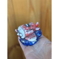 Лот С 1 РУБЛЯ! много лотов! Сувенирная фигурка Самолетик на облачке (цветной)