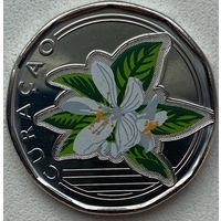 Кюрасао (Автономия в составе Нидерландов) 50 центов 2025 г. Принятие карибского гульдена. Цветное покрытие