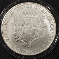 1 доллар США. 2007 года. Шагающая Свобода. Унция. UNC
