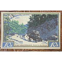 Нодгельд 10 пфеннигов 1921 год. Брауншвейг. Веймарская республика