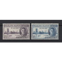 1946 Фолкленды** Победа серия 2 марки Георг VI