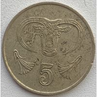 Кипр 5 центов 1988 г.
