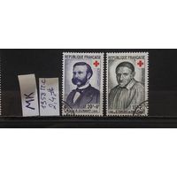 ФРАНЦИЯ 1958г. Полная серия. Гаш.