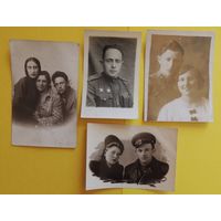 Фото "ВОВ", евреи, 1940-1947 гг., 4 шт.