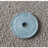 Монголия 5 мунгу, 1959