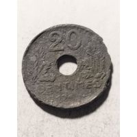 Франция 20 сантим 194?