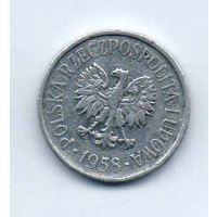 НАРОДНАЯ РЕСПУБЛИКА ПОЛЬША. 5 ГРОШЕЙ 1958. Первый год эмиссии