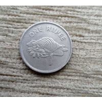 Werty71 Сейшельские острова Сейшелы 1 рупия 1982 Раковина Харония Тритон