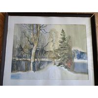 Фёдор Киселев "Зимний мотив". 1988 г.