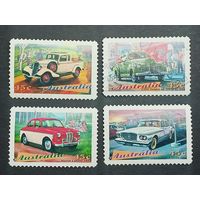 Австралия 1997. Классические автомобили. Самоклейка. Полная серия