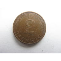 Германия 2 пфеннига   1976 F