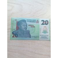 Нигерия 20 UNC полимер с рубля