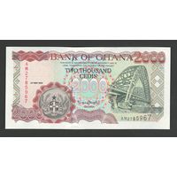 Гана 2000 седи 1998 года. Тип Р-33c. Состояние UNC