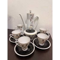 Винтажный кофейный сервиз Freiberger Porzellan из ГДР