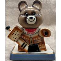 Статуэтка Олимпийский Мишка Вратарь Хоккеист Вербилки