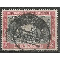 Индия. 100 лет геологическому университету. Слоны. 1951г. Mi#218.