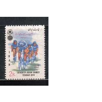 Иордания-1974(Мих.1733) , ** , Спорт, Велоспорт , Велосипеды