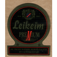 Этикетка пива Leikeim Premium Германия Ф903