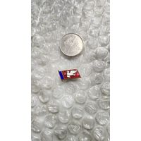 Значок Фестиваль 1957, голубь, флаг РСФСР