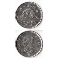 5 центов Канада 2012 года