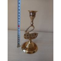 Подсвечник латунный 16см