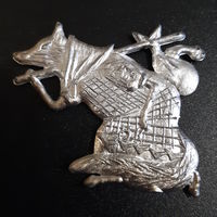 Ёлочная игрушка Лиса, пластик. СССР