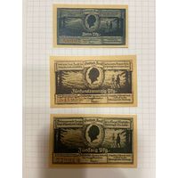 Нотгельд 10-25-50 пфеннигов Германия Альпийская коммуна Харц -0301