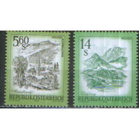 2 марки из серии 1982г. Австрия "Прекрасная Австрия" MNH