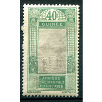 Французская Гвинея - 1913/16г. - ландшафты, 40 с - 1 марка - MH [Mi 73]. #4-W1-113-A-1