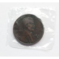 США. 1 цент 1929 г. D в запайке