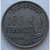 Франция 100 франков 1955 г. B