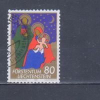 [1165] Лихтенштейн 1981. Рождество. Гашеная марка. 2