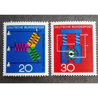 Марки Германия 1966 год Наука и техника