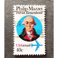 Марка США 1980 год Филип Мазай