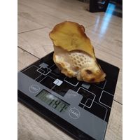 Статуэтка ЯНТАРЬ ПЕЙЗАЖНЫЙ . МОРЁНЫЙ ДУБ. Большая 140г.