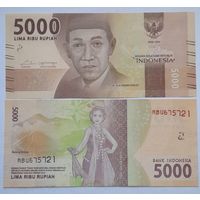 Индонезия 5000 рупий 2016 года UNC