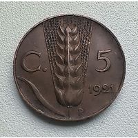 Италия 5 чентезимо, 1921  4-1-41