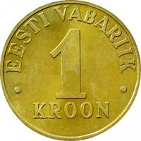 Эстония 1 крона, 2003 UNC