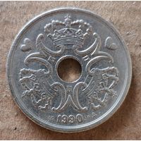 Дания 5 крон 1990 г., KM# 869