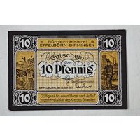 1921 год 10   пфеннигов    Германия