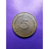 Германия ФРГ 5 пфеннингов 1950 J