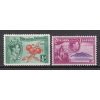 161.BrK. Великобритания. Колонии. Острова Питкэрн. Георг VI. Местные мотивы. 1940 г. 1/2P, 1P. Mi.##1-2.