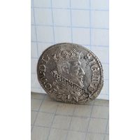С 1 РУБЛЯ ! МОНЕТА СЕРЕБРО ГРОШ 1625 ВКЛ ЛИТВА СИГИЗМУНД III