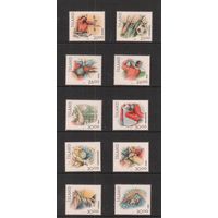 Исландия-1990-1994,(Мих.857-858)  **  Спорт, Футбол, Баскетбол, Гольф, все 10 марок