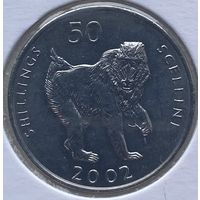 Сомали 50 шиллингов 2002 г. В холдере