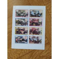 Швеция малый лист 1979 г. Автомобили