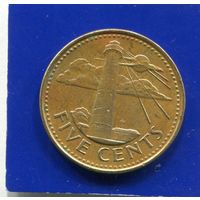 Барбадос 5 центов 1988