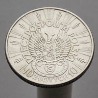 Польша 10 злотых 1934 Орел без короны (Легионер)